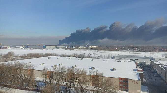 В Подмосковье произошел значительный пожар на складе